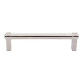 Top Knobs [TK3211PN] Die Cast Zinc Cabinet Pull Handle - Lawrence Series - Oversized - Polished Nickel Finish - 5 1/16" C/C - 5 11/16" L
