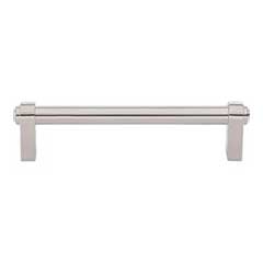 Top Knobs [TK3211PN] Die Cast Zinc Cabinet Pull Handle - Lawrence Series - Oversized - Polished Nickel Finish - 5 1/16" C/C - 5 11/16" L