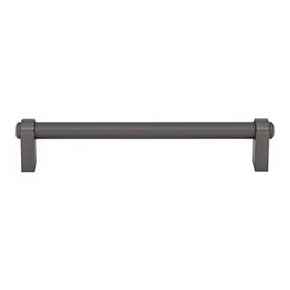 Top Knobs [TK3212AG] Die Cast Zinc Cabinet Pull Handle - Lawrence Series - Oversized - Ash Gray Finish - 6 5/16" C/C - 6 15/16" L