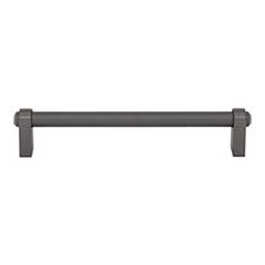Top Knobs [TK3212AG] Die Cast Zinc Cabinet Pull Handle - Lawrence Series - Oversized - Ash Gray Finish - 6 5/16" C/C - 6 15/16" L