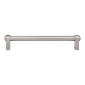 Top Knobs [TK3212BSN] Die Cast Zinc Cabinet Pull Handle - Lawrence Series - Oversized - Brushed Satin Nickel Finish - 6 5/16" C/C - 6 15/16" L