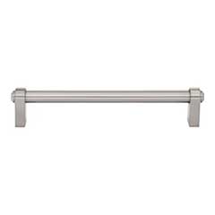 Top Knobs [TK3212BSN] Die Cast Zinc Cabinet Pull Handle - Lawrence Series - Oversized - Brushed Satin Nickel Finish - 6 5/16" C/C - 6 15/16" L