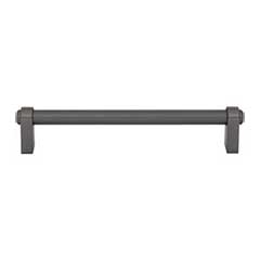 Top Knobs [TK3213AG] Die Cast Zinc Cabinet Pull Handle - Lawrence Series - Oversized - Ash Gray Finish - 7 9/16" C/C - 8 7/32" L