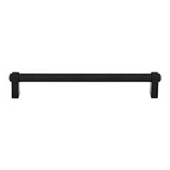 Top Knobs [TK3213BLK] Die Cast Zinc Cabinet Pull Handle - Lawrence Series - Oversized - Flat Black Finish - 7 9/16&quot; C/C - 8 7/32&quot; L