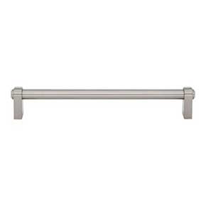 Top Knobs [TK3213BSN] Die Cast Zinc Cabinet Pull Handle - Lawrence Series - Oversized - Brushed Satin Nickel Finish - 7 9/16" C/C - 8 7/32" L