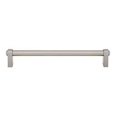 Top Knobs [TK3213BSN] Die Cast Zinc Cabinet Pull Handle - Lawrence Series - Oversized - Brushed Satin Nickel Finish - 7 9/16&quot; C/C - 8 7/32&quot; L