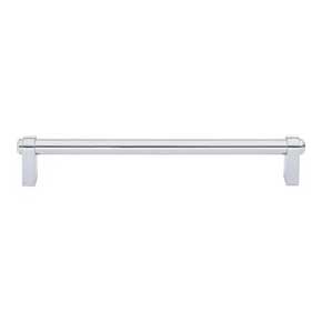 Top Knobs [TK3213PC] Die Cast Zinc Cabinet Pull Handle - Lawrence Series - Oversized - Polished Chrome Finish - 7 9/16" C/C - 8 7/32" L