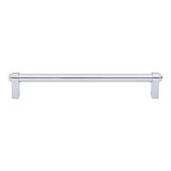 Top Knobs [TK3213PC] Die Cast Zinc Cabinet Pull Handle - Lawrence Series - Oversized - Polished Chrome Finish - 7 9/16&quot; C/C - 8 7/32&quot; L