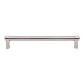 Top Knobs [TK3213PN] Die Cast Zinc Cabinet Pull Handle - Lawrence Series - Oversized - Polished Nickel Finish - 7 9/16" C/C - 8 7/32" L