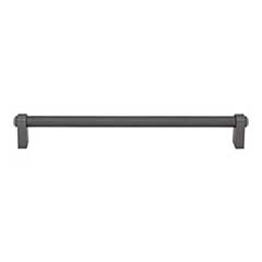 Top Knobs [TK3214AG] Die Cast Zinc Cabinet Pull Handle - Lawrence Series - Oversized - Ash Gray Finish - 8 13/16&quot; C/C - 9 15/32&quot; L