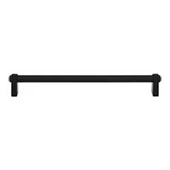 Top Knobs [TK3214BLK] Die Cast Zinc Cabinet Pull Handle - Lawrence Series - Oversized - Flat Black Finish - 8 13/16" C/C - 9 15/32" L