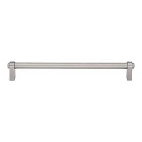 Top Knobs [TK3214BSN] Die Cast Zinc Cabinet Pull Handle - Lawrence Series - Oversized - Brushed Satin Nickel Finish - 8 13/16" C/C - 9 15/32" L