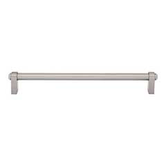 Top Knobs [TK3214BSN] Die Cast Zinc Cabinet Pull Handle - Lawrence Series - Oversized - Brushed Satin Nickel Finish - 8 13/16&quot; C/C - 9 15/32&quot; L