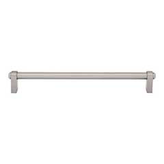 Top Knobs [TK3214BSN] Die Cast Zinc Cabinet Pull Handle - Lawrence Series - Oversized - Brushed Satin Nickel Finish - 8 13/16" C/C - 9 15/32" L
