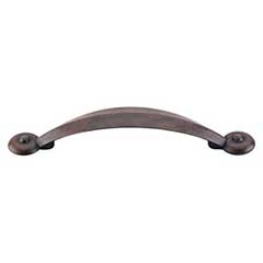 Top Knobs [M1237] Die Cast Zinc Cabinet Pull Handle - Angle Series - Standard Size - Patina Rouge Finish - 3 3/4" C/C - 5 1/8" L