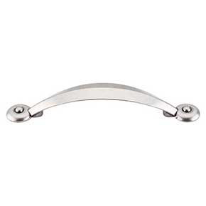 Top Knobs [M1238] Die Cast Zinc Cabinet Pull Handle - Angle Series - Standard Size - Pewter Antique Finish - 3" C/C - 4 7/8" L