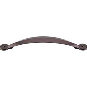 Top Knobs [M1239] Die Cast Zinc Cabinet Pull Handle - Angle Series - Oversized - Oil Rubbed Bronze Finish - 5 1/16" C/C - 6 7/8" L