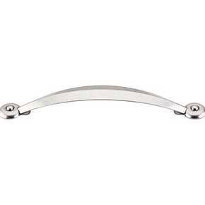 Top Knobs [M1241] Die Cast Zinc Cabinet Pull Handle - Angle Series - Oversized - Pewter Antique Finish - 5 1/16" C/C - 6 7/8" L