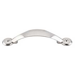 Top Knobs [M1725] Die Cast Zinc Cabinet Pull Handle - Angle Series - Standard Size - Brushed Satin Nickel Finish - 3" C/C - 4 7/8" L