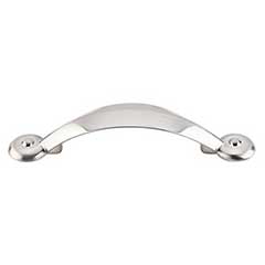 Top Knobs [M1725] Die Cast Zinc Cabinet Pull Handle - Angle Series - Standard Size - Brushed Satin Nickel Finish - 3&quot; C/C - 4 7/8&quot; L