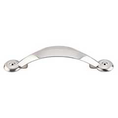 Top Knobs [M1725] Die Cast Zinc Cabinet Pull Handle - Angle Series - Standard Size - Brushed Satin Nickel Finish - 3" C/C - 4 7/8" L