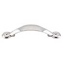 Top Knobs [M1725] Die Cast Zinc Cabinet Pull Handle - Angle Series - Standard Size - Brushed Satin Nickel Finish - 3" C/C - 4 7/8" L