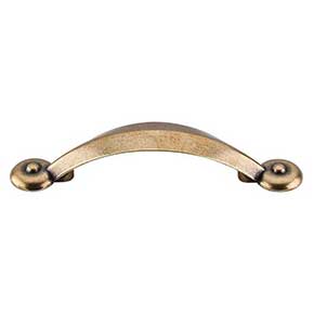 Top Knobs [M1731] Die Cast Zinc Cabinet Pull Handle - Angle Series - Standard Size - German Bronze Finish - 3" C/C - 4 7/8" L