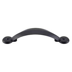 Top Knobs [M1733] Die Cast Zinc Cabinet Pull Handle - Angle Series - Standard Size - Flat Black Finish - 3" C/C - 4 7/8" L