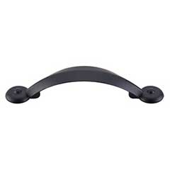 Top Knobs [M1733] Die Cast Zinc Cabinet Pull Handle - Angle Series - Standard Size - Flat Black Finish - 3" C/C - 4 7/8" L
