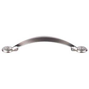 Top Knobs [M1903] Die Cast Zinc Cabinet Pull Handle - Angle Series - Standard Size - Brushed Satin Nickel Finish - 3" C/C - 4 7/8" L