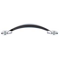 Top Knobs [M1904] Die Cast Zinc Cabinet Pull Handle - Angle Series - Standard Size - Polished Chrome Finish - 3 3/4" C/C - 5 1/8" L