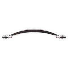 Top Knobs [M1908] Die Cast Zinc Cabinet Pull Handle - Angle Series - Oversized - Polished Nickel Finish - 5 1/16" C/C - 6 7/8" L