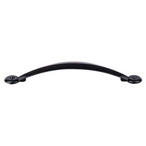 Top Knobs [M1909] Die Cast Zinc Cabinet Pull Handle - Angle Series - Oversized - Tuscan Bronze Finish - 5 1/16" C/C - 6 7/8" L