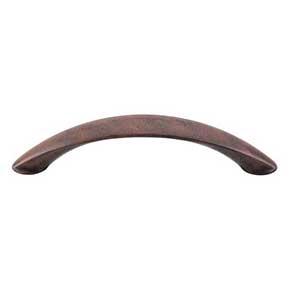 Top Knobs [M1213] Die Cast Zinc Cabinet Pull Handle - Arc Series - Standard Size - Patina Rouge Finish - 3" C/C - 3 3/4" L
