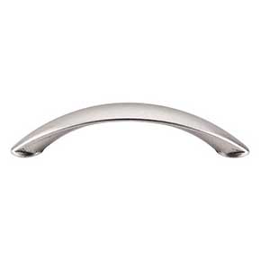 Top Knobs [M1214] Die Cast Zinc Cabinet Pull Handle - Arc Series - Standard Size - Pewter Antique Finish - 3" C/C - 3 3/4" L