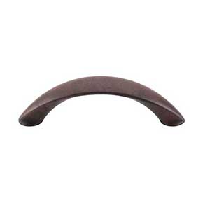 Top Knobs [M1216] Die Cast Zinc Cabinet Pull Handle - Arc Series - Standard Size - Patina Rouge Finish - 3" C/C - 3 3/4" L