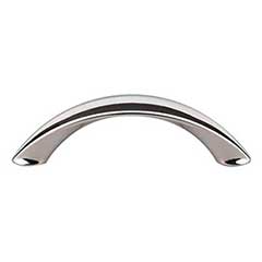 Top Knobs [M1923] Die Cast Zinc Cabinet Pull Handle - Arc Series - Standard Size - Polished Nickel Finish - 3" C/C - 3 3/4" L