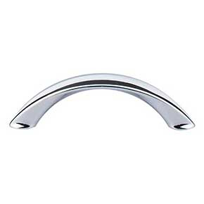Top Knobs [M1924] Die Cast Zinc Cabinet Pull Handle - Arc Series - Standard Size - Polished Chrome Finish - 3" C/C - 3 3/4" L