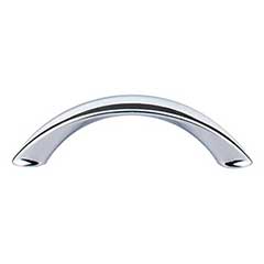 Top Knobs [M1924] Die Cast Zinc Cabinet Pull Handle - Arc Series - Standard Size - Polished Chrome Finish - 3" C/C - 3 3/4" L