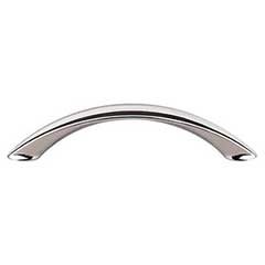 Top Knobs [M1927] Die Cast Zinc Cabinet Pull Handle - Arc Series - Standard Size - Polished Nickel Finish - 3 3/4" C/C - 4 15/16" L