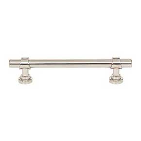 Top Knobs [M2709] Die Cast Zinc Cabinet Pull Handle - Bit Series - Oversized - Polished Nickel Finish - 5 1/16" C/C - 6 25/32" L