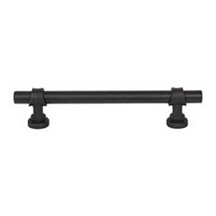 Top Knobs [M2715] Die Cast Zinc Cabinet Pull Handle - Bit Series - Oversized - Flat Black Finish - 5 1/16" C/C - 6 25/32" L