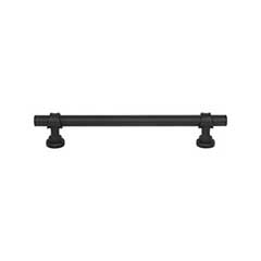 Top Knobs [M2727] Die Cast Zinc Cabinet Pull Handle - Bit Series - Oversized - Flat Black Finish - 6 5/16" C/C - 8" L