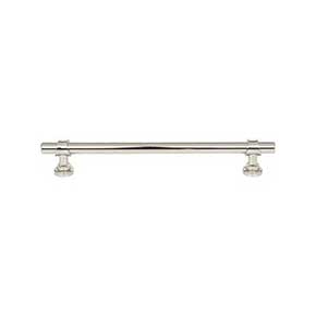 Top Knobs [M2733] Die Cast Zinc Cabinet Pull Handle - Bit Series - Oversized - Polished Nickel Finish - 7 9/16" C/C - 9 5/16" L