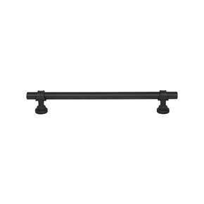 Top Knobs [M2739] Die Cast Zinc Cabinet Pull Handle - Bit Series - Oversized - Flat Black Finish - 7 9/16" C/C - 9 5/16" L