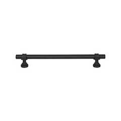 Top Knobs [M2739] Die Cast Zinc Cabinet Pull Handle - Bit Series - Oversized - Flat Black Finish - 7 9/16" C/C - 9 5/16" L