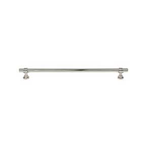 Top Knobs [M2757] Die Cast Zinc Cabinet Pull Handle - Bit Series - Oversized - Polished Nickel Finish - 12" C/C - 13 3/4" L