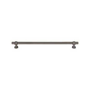 Top Knobs [M2759] Die Cast Zinc Cabinet Pull Handle - Bit Series - Oversized - Ash Gray Finish - 12" C/C - 13 3/4" L