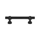 Top Knobs [M2832] Die Cast Zinc Cabinet Pull Handle - Bit Series - Standard Size - Flat Black Finish - 3 3/4" C/C - 5 1/2" L