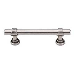 Top Knobs [M1199] Die Cast Zinc Cabinet Pull Handle - Bit Series - Standard Size - Pewter Antique Finish - 3 3/4&quot; C/C - 5 1/2&quot; L